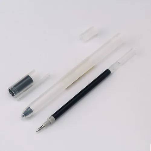Miniatura 3 de OBE WISEUE Bolígrafos Rollerball de Punta Fina con Escritura Suave para Profesores, Bolígrafos con Punta Bullet de Tinta Negra 0.020 in (0.5mm)