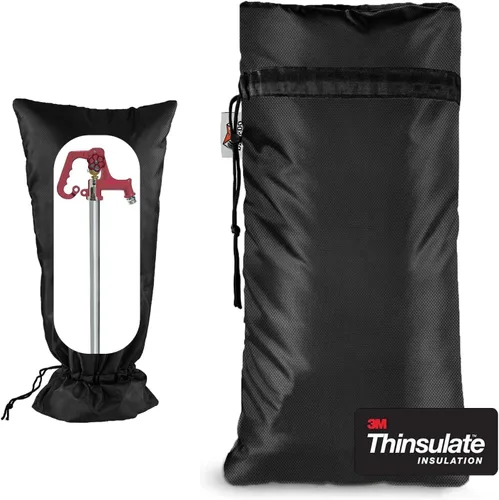 Miniatura 12 de Cubiertas XXL para grifos al aire libre para invierno, protector anticongelante de 3M Thinsulate para aspersores, 63.5 cm x 33 cm para grifos