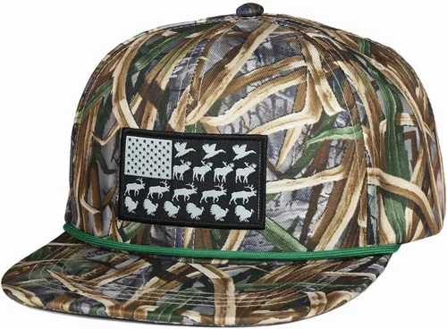 Miniatura 12 de EDTREK Gorra Snapback de rendimiento para exteriores con ala plana - Bordado único de animales Naranja - Faisán