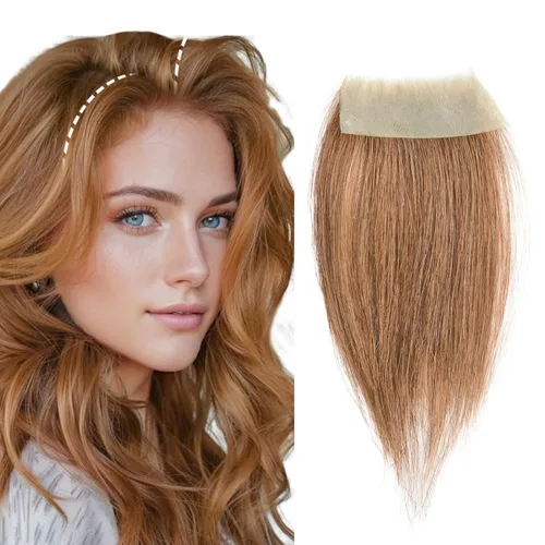 Miniatura 19 de Reemplazo de cabello humano con cicatrices, quemaduras accidentales sin vello para hombres y mujeres, pérdida de línea de cabello, cinta recta