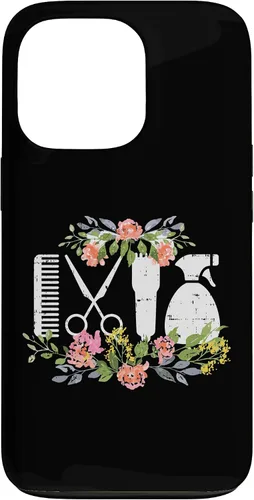 Miniatura 10 de Funda de regalo para iPhone 13 Pro Max Hair Styling Tool Flower Hairdresser Hairstylist Barber Gift Case