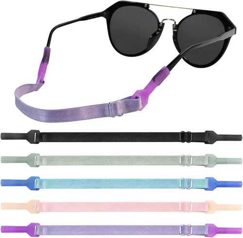 Miniatura 8 de 5 Pcs Adjustable Eyeglass Straps Anti-Slip Eyewear String Lanyard Retainers Sunglasses Eyeglasses for Men Women Kids