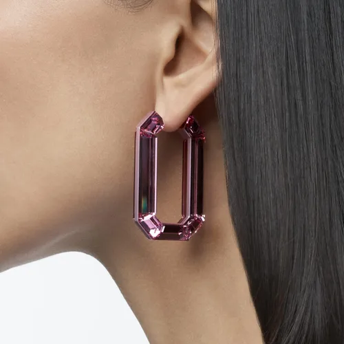 Miniatura 4 de Swarovski Lucent - Colección de joyas para aretes, acabado en tono rodio, cristal azul, cristal rosa, Cristal