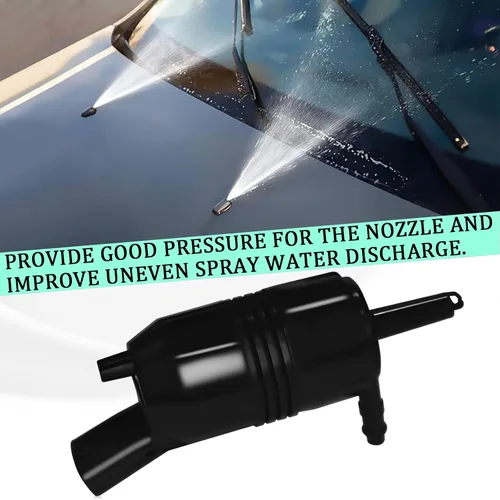 Miniatura 3 de Bomba de lavaparabrisas con junta de repuesto OEM#89025062 385-232316A 8-6710, bomba de motor de líquido lavaparabrisas compatible con Chevy, GMC