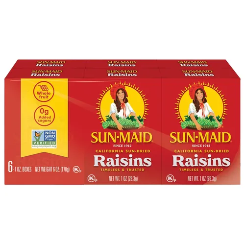 Miniatura 14 de Sun-Maid California Sun-Dried Raisins - Recipiente resellable de 13 onzas, frutas secas para aperitivos saludables, almuerzos escolares