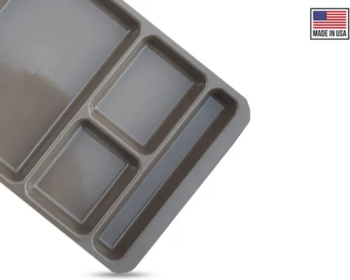 Miniatura 4 de Bandeja de campamento - Bandeja de comida de 3 piezas con taza y tazón sin BPA, fabricada en Estados Unidos