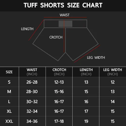 Miniatura 6 de TUFF Pantalones cortos deportivos para Muay Thai y artes marciales, ropa de entrenamiento y gimnasio