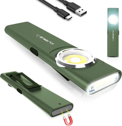 Miniatura 14 de Klarus E5 2 piezas de linterna de bolsillo, linterna recargable EDC, súper delgada 4.2x1x0.3 pulgadas, 600 lúmenes, puerto USB-C, IPX4, fuente