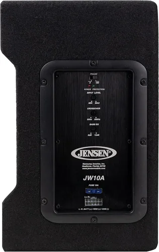 Miniatura 3 de Jensen Subwoofer JW10A de 10 pulgadas en Enlosure ventilado de montaje múltiple con amplificador incorporado alimentado por MOSFET