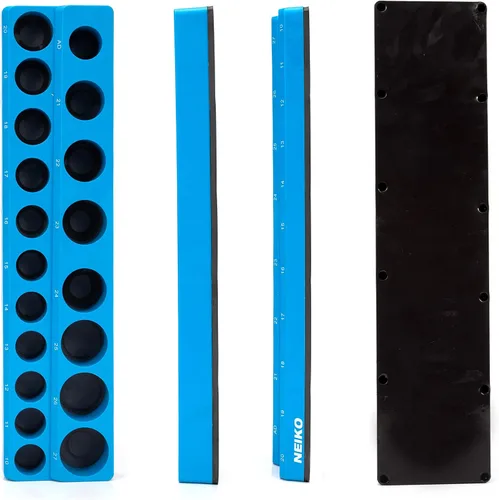 Miniatura 5 de NEIKO 03975A - Soporte magnético para llaves de tubo, unidad de 1/2 pulgadas, bandeja para llaves de tubo de 25/64 a 1.06 pulgadas SAE, organizador