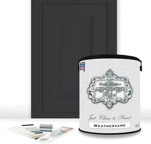 Miniatura 173 de Pintura TODO EN UNO, Abbey (gris cálido), Muestra de 8oz - Pintura duradera para gabinetes y muebles. Imprimación y capa superior incorporadas,