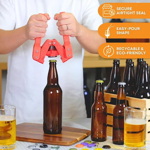 Miniatura 5 de Suministro de botellas de cerveza Amber (pack de 24 unidades), 12 onzas, de elaboración casera, de Moster Brew