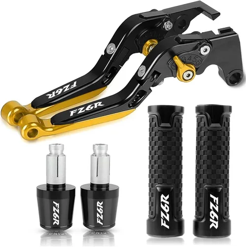 Miniatura 14 de Palancas de embrague de freno de motocicleta para manillar Yamaha FZ6R FZ 6R FZ-6R 2009 2010 2011 2012 2013 2014 2015 2016 2017 (Color : 1)
