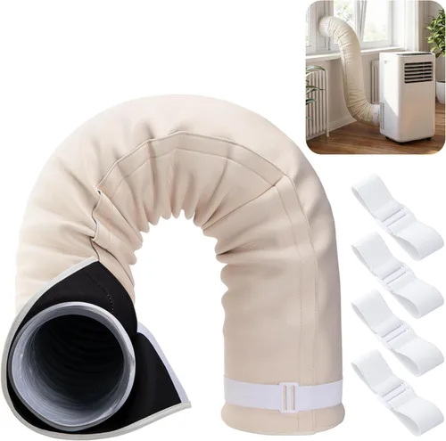 Miniatura 14 de Cubierta de manguera de aire acondicionado, cubierta de ventilación de conducto de manguera de CA, cubierta aislada para CA portátil para mangueras