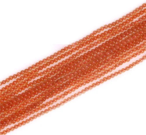 Miniatura 10 de JOE FOREMAN Cuentas de aventurina naranja para hacer joyas, piedras preciosas naturales semipreciosas de 0.394 in, redondas de 15 pulgadas