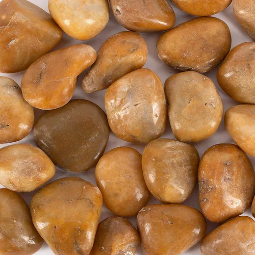 Miniatura 8 de 5 libras aprox. 130 piedras de río para plantas, piedras pulidas decorativas naturales para macetas, rocas suculentas, grava de acuario