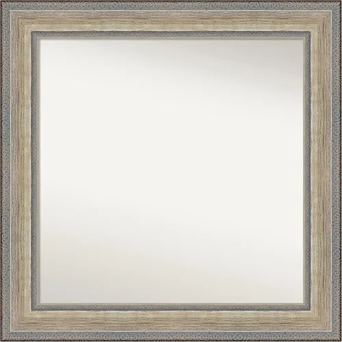 Miniatura 213 de Amanti Art Espejo de baño plateado para sobre fregadero, 28 x 47 pulgadas, espejo rectangular de plata imperial, marco de madera tradicional de gran