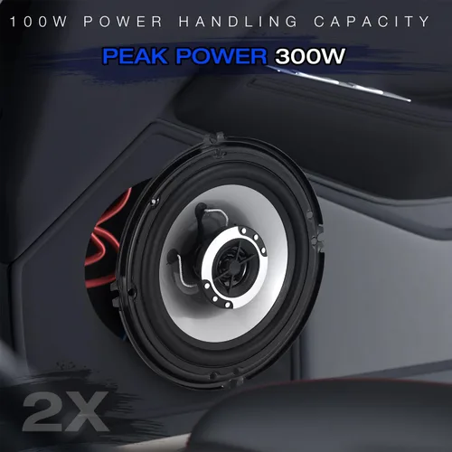 Miniatura 4 de Altavoces coaxiales para automóvil de 6 pulgadas, 400 W (100 W RMS), reemplazo de altavoz estéreo universal para automóvil, altavoz coaxial auxiliar