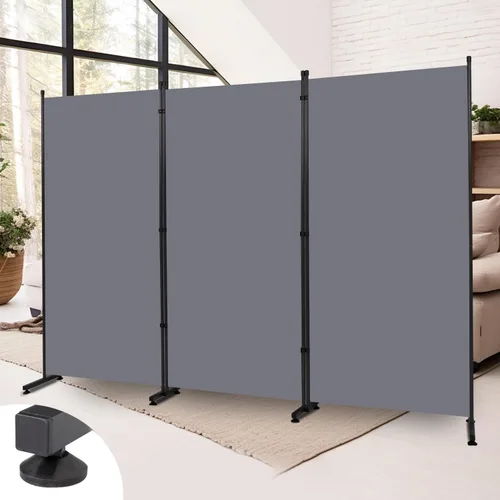 Miniatura 19 de Divisor de habitación, pantalla de privacidad de un solo panel, 71 x 72 pulgadas de alto, divisor grande para separación de habitaciones, tela