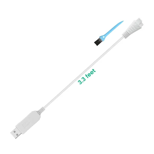 Miniatura 6 de Cargador de repuesto para afeitadora Panasonic ES2216PC/ES2207P, cable de carga para recortadora, con cepillo limpiador
