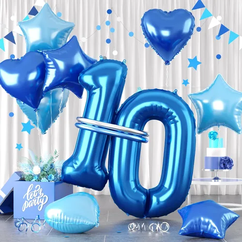 Miniatura 54 de Globos dorados de color champán con el número 11, globos de oro claro, globo de aluminio dorado con forma de corazón con estrella y globo largo