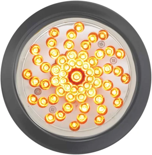 Miniatura 3 de Grand General 76728 - Luz LED (4 pulgadas Twister Red/Clear 61 - con ojal y coleta), 1 paquete Rojo (Red/Clear)