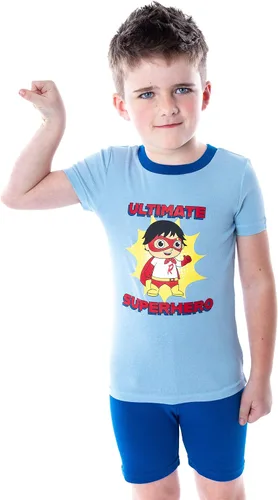 Miniatura 5 de Komar Kids Boys' Ryan's World 4 Piece Cotton Pajamas