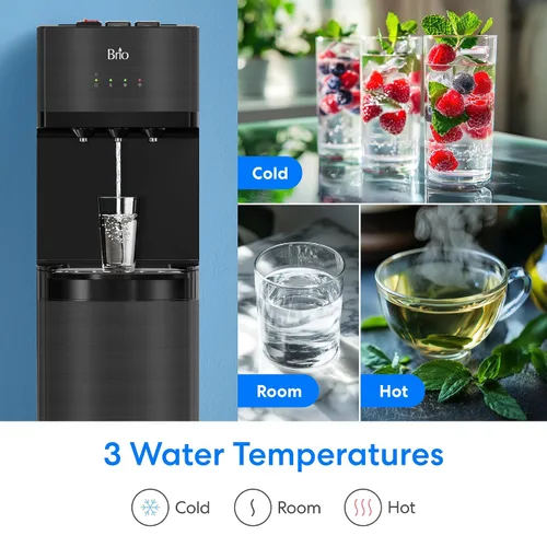 Miniatura 4 de Brio Dispensador de enfriador de agua sin botella con filtros de 4 etapas (incluidos) elimina PFAS y microplásticos para agua potable limpia