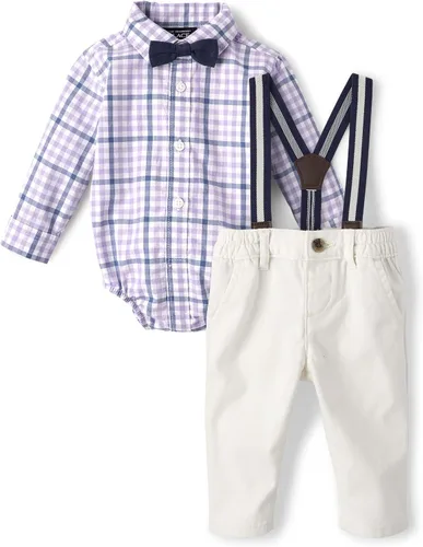 Miniatura 2 de The Children's Place Kids' Coordinating Family Outfits, Mommy & Me, Dad & Son, Baby, Purple Party Collection