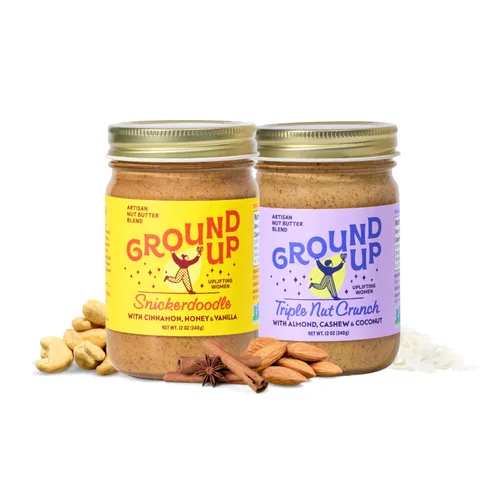 Miniatura 16 de Ground Up Mantequilla de almendras y anacardos - cardamomo de miel con semillas de chía - Sin maní, sin lácteos, sin gluten, vegana - 1 tarro de 12