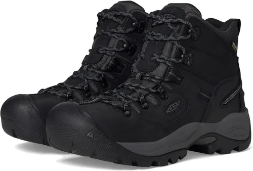 Miniatura 7 de KEEN Utility Pittsburgh Energy Botas de trabajo impermeables (punta de compensación) de 6 pulgadas para hombre Cascada Marrón/Pastos Verdes