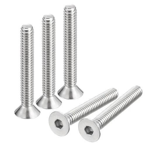 Miniatura 6 de uxcell 5/16-18x1-1/2 Tornillos de cabeza avellanada plana, 5 tornillos de cabeza plana de acero inoxidable 304, rosca completa, pernos avellanados