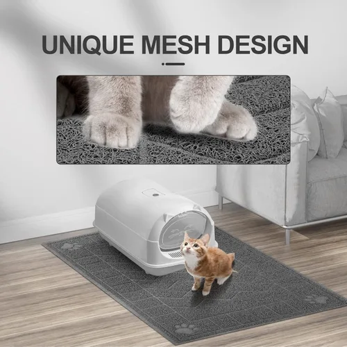 Miniatura 4 de Alfombrilla de Arena para Gatos, Alfombrilla Atrapa Arena Suave para las Patitas del Gatito, Alfombrilla para Caja de Arena de Gatitos de 47" x 35