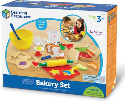 Miniatura 5 de Learning Resources Pretend & Play Juego de Panadería - 31 Piezas, Edades 3+, Juguetes de Panadería para Niños Pequeños, Cocina de Comida Preescolar
