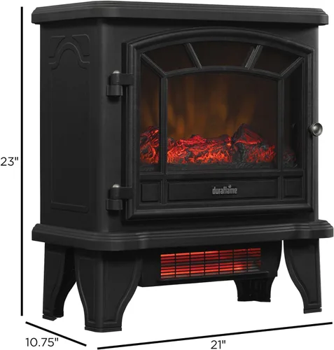 Miniatura 5 de duraflame® Calentador eléctrico infrarrojo de la estufa de la chimenea del cuarzo, canela
