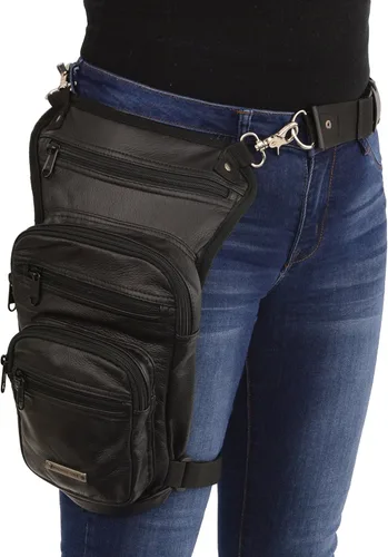 Miniatura 2 de Milwaukee Leather MP8895 - Bolsa de cuero con cinturón de cintura