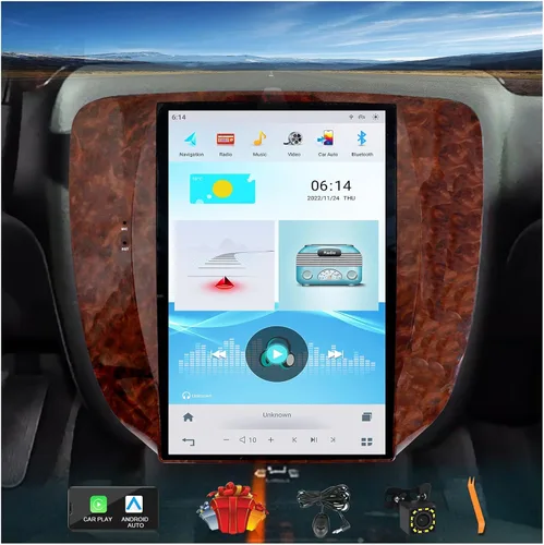 Miniatura 7 de 12.1 pulgadas pantalla vertical coche estéreo Radio navegación GPS para GMC Yukon Sierra Chevrolet Tahoe Suburban Android 4G+64G Car Play Auto