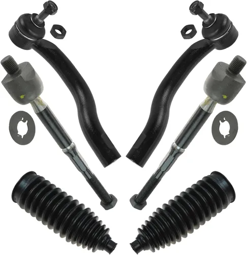 Miniatura 61 de TRQ Kit de dirección interior y exterior para lado del conductor y del pasajero delantero, con cremallera de dirección y fuelle de piñón compatible