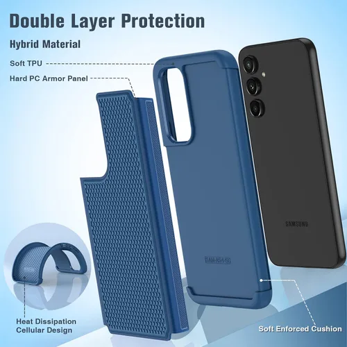 Miniatura 943 de FNTCASE Funda para iPhone 17 Pro: Fundas delgadas translúcidas de color azul claro compatibles con MagSafe, protección completa de la cámara