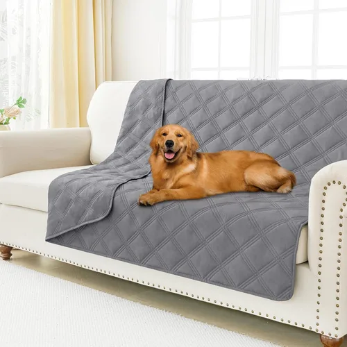 Miniatura 94 de Smiry Funda Impermeable para Cama de Perro, Manta Suave Reversible para Mascotas, Lavable a Prueba de Fugas para Gatos y Perros, Funda para Sofá