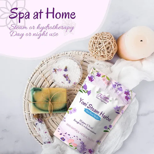 Miniatura 5 de Fivona Yoni Hierbas vaporizantes - para uso femenino y rituales - V-Detox, limpieza, lavado, control de olores - 2 a 4 sesiones - Balance de pH
