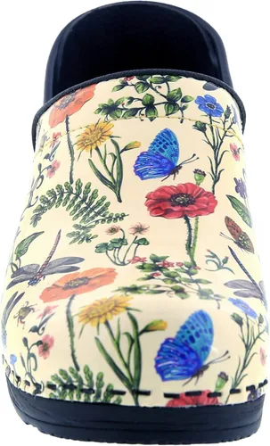 Miniatura 4 de BJORK Swedish Comfort - Zuecos de cuero para mujer, con estampado profesional