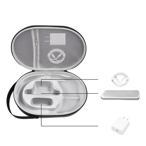 Miniatura 3 de Lonspnvt Carrying Case Compatible for Apple Vision Pro Hard EVA Case for VR Game Headset and Touch Controllers Accessories Large Space VR Case for