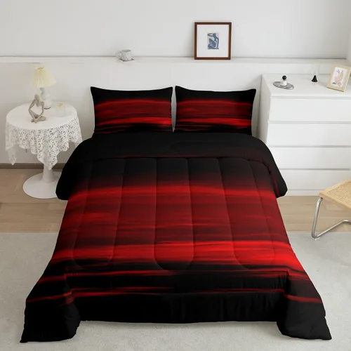 Miniatura 28 de jejeloiu Juego de edredón de dibujos animados para niños, tamaño individual, estampado de gatos, juego de ropa de cama con patrón de hojas, edredón