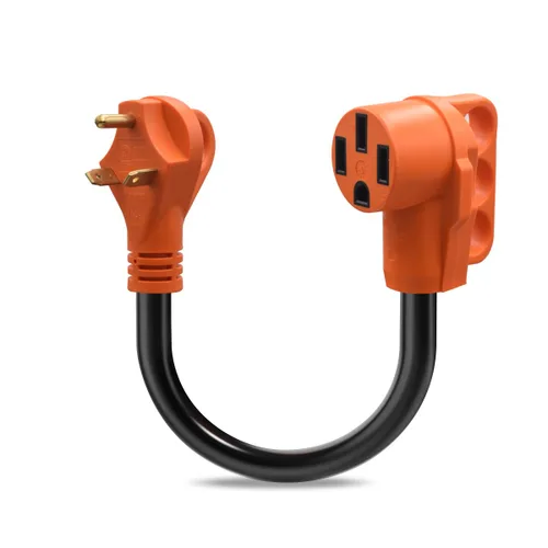 Miniatura 11 de NEMA 14-50R - Enchufe RV de 50 amperios, enchufe hembra de repuesto resistente de 125/250 V con mango de agarre ergonómico para RV, cámper