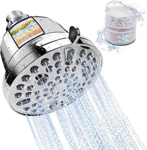 Miniatura 10 de Cabezal de ducha filtrado, cabezal de ducha suavizante de agua, filtro de ducha para eliminar agua dura, reduce las impurezas, cloro y sustancias