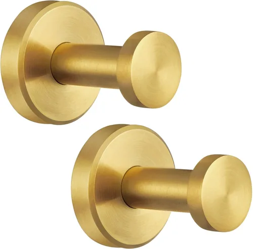 Miniatura 14 de Gancho Simple de Toalla de Baño de Ángulo de Níquel Cepillado, SUS304 Soporte de Toalla de Acero Inoxidable para Armario de Baño y Closet, Perchero