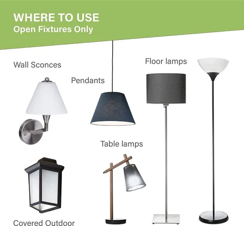 Miniatura 6 de Sigalux Bombillas LED equivalentes a 100 vatios equivalentes a bombillas estándar, bombillas cálidas A19 de 2700 K, blanco suave, no regulable, base