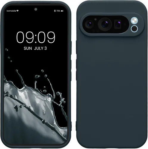 Miniatura 120 de kwmobile Funda compatible con Google Pixel 9 Pro - Funda protectora delgada de TPU para teléfono - Acabado mate suave - Negro mate