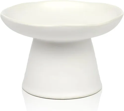 Miniatura 9 de Cuencos elevados para gatos de 6.1 pulgadas de ancho y 1.57 pulgadas de profundidad, cuencos de agua de cerámica para gatos de cara plana, comedero